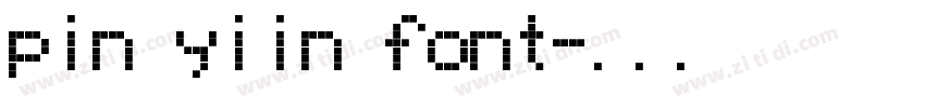 pin yiin font字体转换